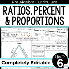 Ratios and proportions proportions in depth : Ratios Proportions And Percents Unit For Pre Algebra Store Lindsay Perro