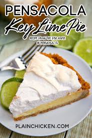 Pensacola Key Lime Pie Keylime Pie Recipe Key Lime Pie Graham Cracker Recipes
