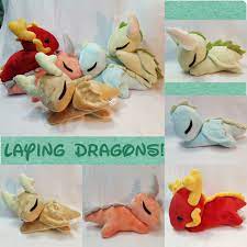 Laying Dragon Plush Sleeping Dragon Babies By Mihijime On Etsy Stuffed Toys Patterns Minky Fabric Art Show