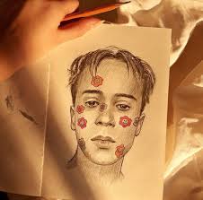 Новый клип ты горишь как огонь на youtube!. Slava Marlow Male Sketch Art Marlow