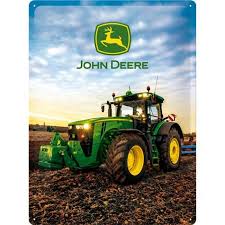 Quand on voit le dessin terminé on se dit houlala ça va être difficile. Plaque En Metal 30 X 40 Cm Tracteur John Deere Cdiscount Maison