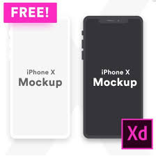 Free Flat Iphone X Clay Mockup For Xd Titanui Iphone Mockup Clay