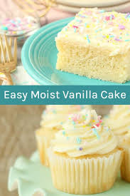 Easy Homemade Vanilla Cake Recipe Fluffy Moist Cake Recipe Homemade Vanilla Cake Easy Vanilla Cake Recipe Vanilla Cake Recipe Moist