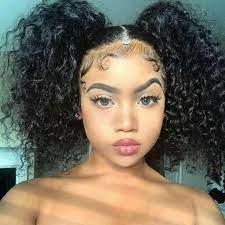Baby Hair Bun Babyhair Edges Haistyles Postbad Edges Hair Slick Hairstyles Baddie Hairstyles