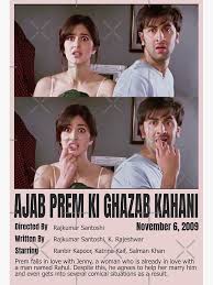 Ajab Prem Ki Ghazab Kahani, Katrina Kaif, Ranbir Kapoor, Salman Khan"  Sticker for Sale by PardesiGuy | Redbubble