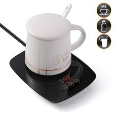 Nicelucky Coffee Mug Warmer Coffee Warmer With Auto Shut Off 25 Watt Electric Cup Warmer Adjustable Three Temperature Use For O Coffee Warmer Mug Warmer Mugs