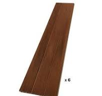 CREATIVE SURFACES 6 ft. H x 6 ft. W Woodgrain Hickory Vinyl Privacy Fence  Panel NB002