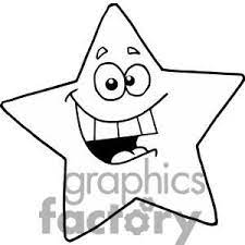 Happy Star With Smiling Face Kids Silhouette Cartoon Clip Art Cartoon Silhouette