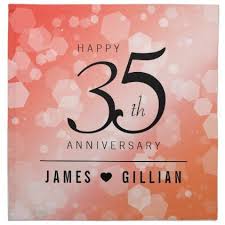 Wedding anniversary gift is most important thing for a married couple. Household Collectables Personalised 35th Coral Wedding Anniversary Drinks Coaster Collectables