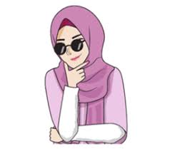 Silhouette hijab logo png : Cartoon Muslim Girl Png
