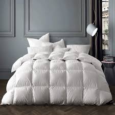 Contents for king size 9 pieces: Amazon Com Globon Winter White Goose Down Comforter King Size Texcote Nano Treated 60 Oz 700 Fill Power 400 Thread Count 100 Cotton Shell Down Proof Hypoallergenic With Corner Tabs White Kitchen Dining