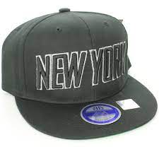 Amazon Com New York Flat Bill Visor Snapback Cap Hat Black Clothing Hats Snapback Caps Hats