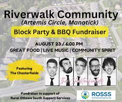 Riverwalk Community Block Party & BBQ Fundraiser — Ward 21 (Rideau-Jock)