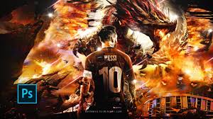 High definition and resolution pictures for your desktop. Photoshop Manipulation Lionel Messi Wallpaper Fc Barcelona 2019 20 Speed Art Youtube