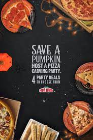 With Papa John S Halloween Deals It S Easier Than Ever To Host A Pizza Carving Party This Year But Leaving Halloween Party Fun Halloween Treats Bonfire Party