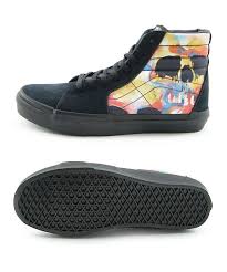 Download or print this amazing coloring page: Vans Sk8 Hi Water Color Skull Sneakerfiles