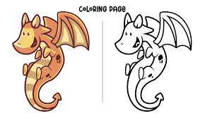 Bruin Gele Vliegende Draak Kleurplaat 2146460 Download Free Vectors Vector Bestanden Ontwerpen Templates