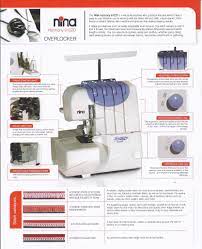 nina 9102d overlocker serger reliable 3 4 cone with built in roll hem and flat lock differencial feed adjustable stitch overlocker sewing hacks serger