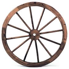 Set Of 2 30 Inch Decorative Vintage Wood Wagon Wheel Wooden Wagon Wood Wagon Wooden Wagon Wheels