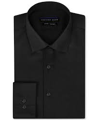 Geoffrey Beene Non Iron Fitted Stretch Sateen Solid Dress Shirt Dress Shirts Men Macy S Camisas
