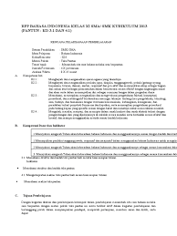 Download silabus bahasa indonesia kelas 7 kurikulum 2013. Rpp Bahasa Indonesia Kelas Xi Sma Smk Ku