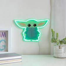 Star Wars The Child Baby Yoda Neon Light Up Wall Art 11 X 8 Walmart Com In 2021 Star Wars Baby Neon Wall Art Yoda Wallpaper