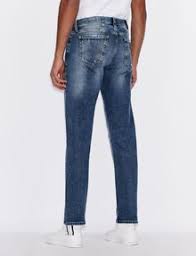 Afflication straight cut jeans euc straight cut dark rinse stitching detail down sides normal wear 100% cotton leather detail on back pockets 36x34 feel free to message me with any questions. Armani Exchange J16 Straight Cut Jeans Straight Fit Jeans For Men A X Online Store