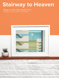 stairway to heaven travel wall print sunny art print etsy travel wall wall prints stairway to heaven