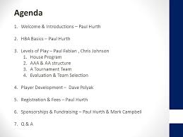 Hopkins Baseball Association 2016 Parent Meeting.