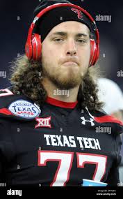 29 December 2015: Texas Tech lineman Connor Dyer during warm ups prior to  56 -27 loss to LSU in the Advocare Texas Bowl at NRG Stadium in Houston,  TX. (Photo by John