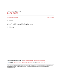 UA66/14/3 Nursing Pinning Ceremony