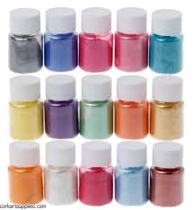 Mica powders, tiny little particles that can add a whole new look to your creations. Cas Mica Pigment Powders 15pk Cork Art Supplies Ltd