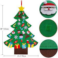 Maybe you would like to learn more about one of these? 4ft Diy Felt Christmas Tree Set With 36pcs Ornaments Wall Hanging Felt Xmas Tree For Kids Toddlers Christmas New Year Gift Decorations Party Supplier Walmart Com Walmart Com