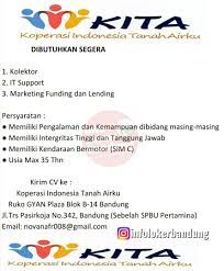 Lowongankerja15.com, lowongan kerja csr grapari telkomsel mei 2021 lowongan kerja 2021, peluangnya untuk diterima dalam dunia kerja sangat b. Lowongan Kerja Koperasi Indonesia Tanah Airku Bandung Mei 2019 Info Loker Bandung 2021