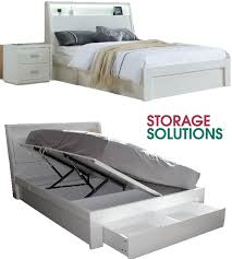 Therefore, they are not easy to break and at the same. Brand New Hilton Gas Lift Storage Bed Frame King Gloss White Touch Light