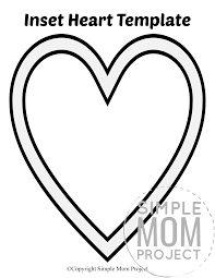 Free Printable Large Heart Shape Templates Heart Shapes Template Heart Template Printable Heart Template