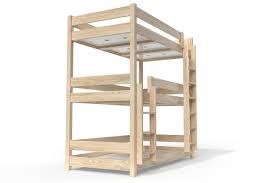 I nostri progetti di cameretta per tre sono studiati per lasciare a ogni. Letto A Castello 3 Posti 90x190 Legno Abc Meubles