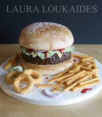 Burger Cake Food Realistic Cakes Cakes That Look Like Food Burger Cake