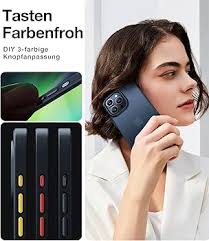 TORRAS Guardian für iPhone 16 Pro Max Hülle Matt Rückseite Handyhülle  iPhone 16 Pro Max Case Kratzfest Stoßfest Samtweiche Haptik Schutzhülle mit  DIY Knöpfe Schwarz: Amazon.de: Elektronik & Foto