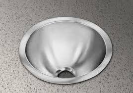 self rim round bowl bar sink stainless