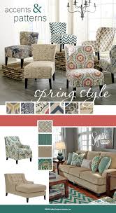 Spring Accents Patterns Spring Style Furniture And Accessories Ashley Furniture As Ashley Furniture Living Room Furniture Hamptons Style Living Room