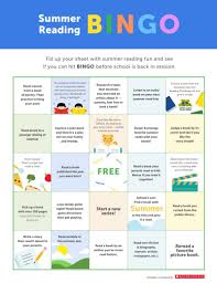 Summer Reading Bingo Printable Worksheets Printables