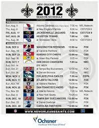 The 2012 Saints Schedule Click The Photo To Go To A Pdf Version New Orleans Saints New Orleans New Orleans Saints Football