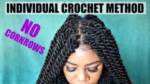 Diy Individual Crochet Havana Twists No Cornrows No Tension Lightweight Fast Under 2 Crochet Braids Marley Hair Individual Crochet Braids Hair Braid Diy