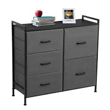 Chests of drawers are essentially tall dressers, utilizing vertical space to occupy a smaller footprint in. Kingso Side Dresser For Bedroom Kids Chest Of Drawer With Storage Cubby Fabric Storage Bins Tall Drawer Organizer Closet Dresser For Living Room Nursery Toddler Room Gray Walmart Com Walmart Com