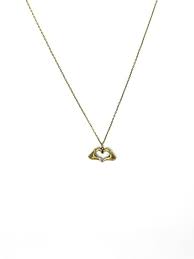 Love Nail Tree Heart Hands Necklace Brass Hands Form A Heart Shape 32 Long Brass Hand Necklace Necklace Victoria Secret Spray