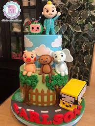 Cocomelon birthday cake for 2 year old boy. Cocomelon Baby Birthday Party Boy Kids Themed Birthday Parties Boy Birthday Parties