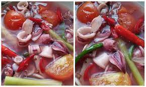 Daging sotong di bersihkan, di kupas kulitnya yang merah. Resepi Sotong Singgang Terengganu Luar Biasa Sungguh Rasanya Memang Confirm Jatuh Hati Daily Makan