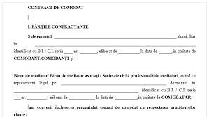 Contract De Comodat Afla Toate Informatiile Einteresant