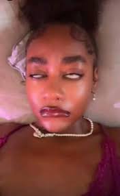 When her eyes 👀 turns like this, what does it mean? I'm afraid